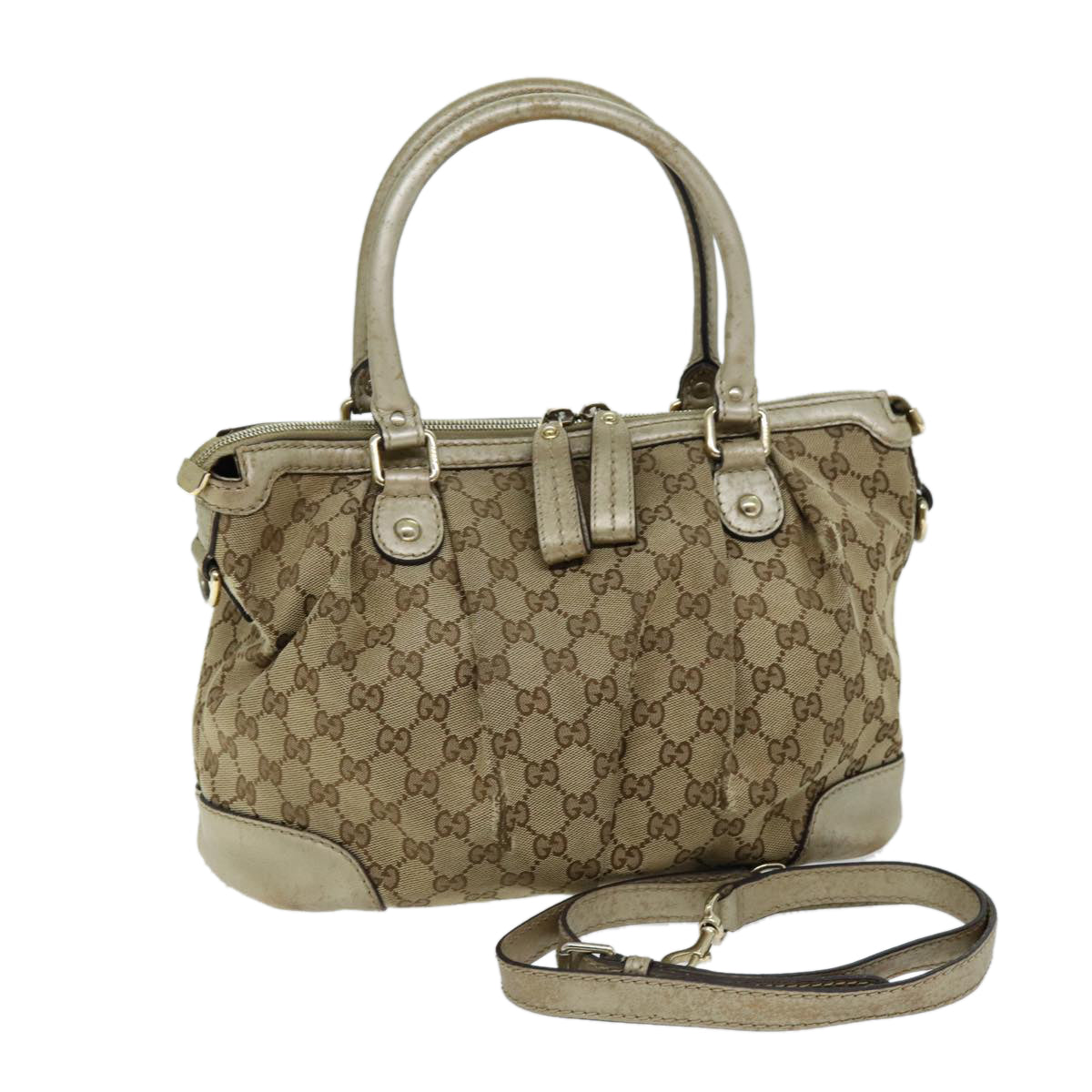 Luxury Gucci Trending 2025 GG Canvas Hand Bag 2way Beige 247902  bs14043