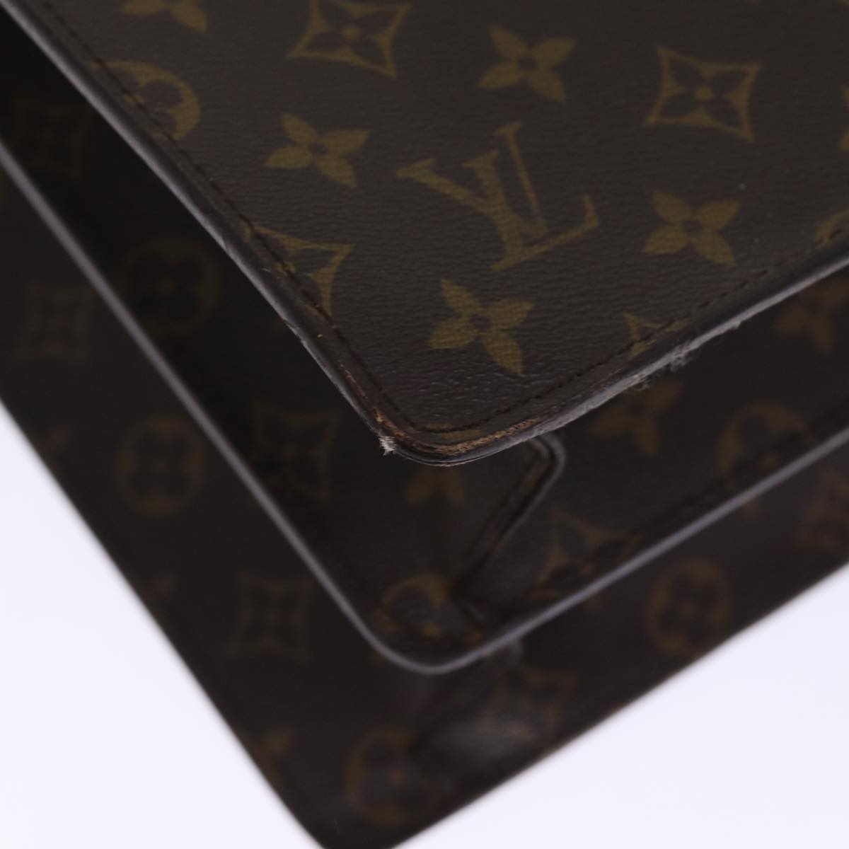 LOUIS VUITTON Monogram Serviette Fermoir Business Bag M53305 LV bs14227