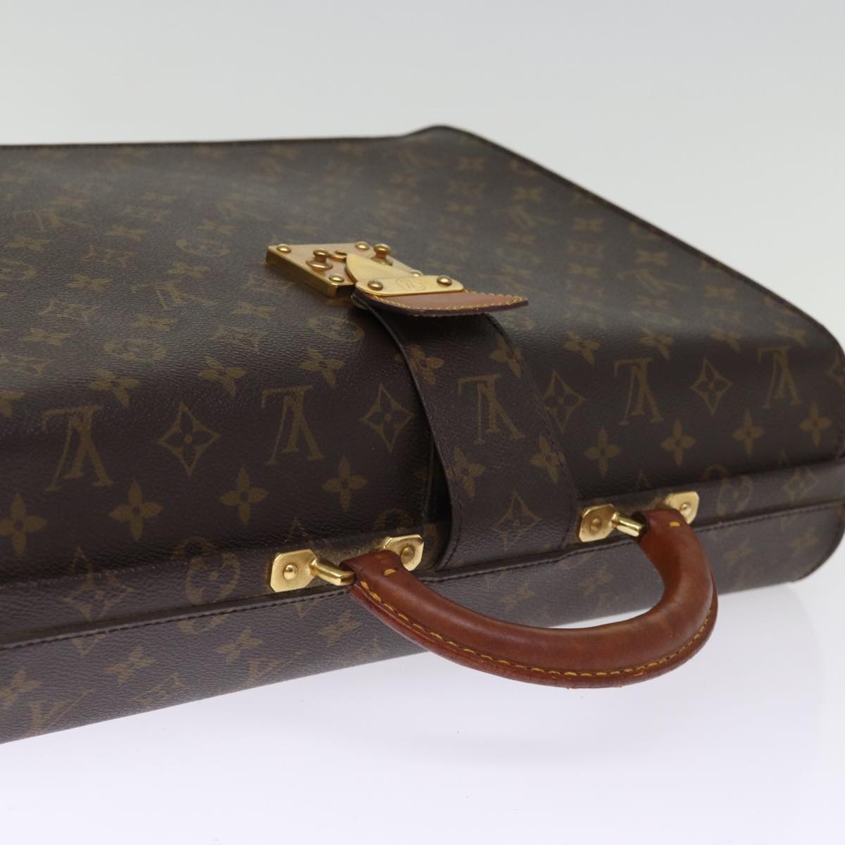 LOUIS VUITTON Monogram Serviette Fermoir Business Bag M53305 LV bs14227