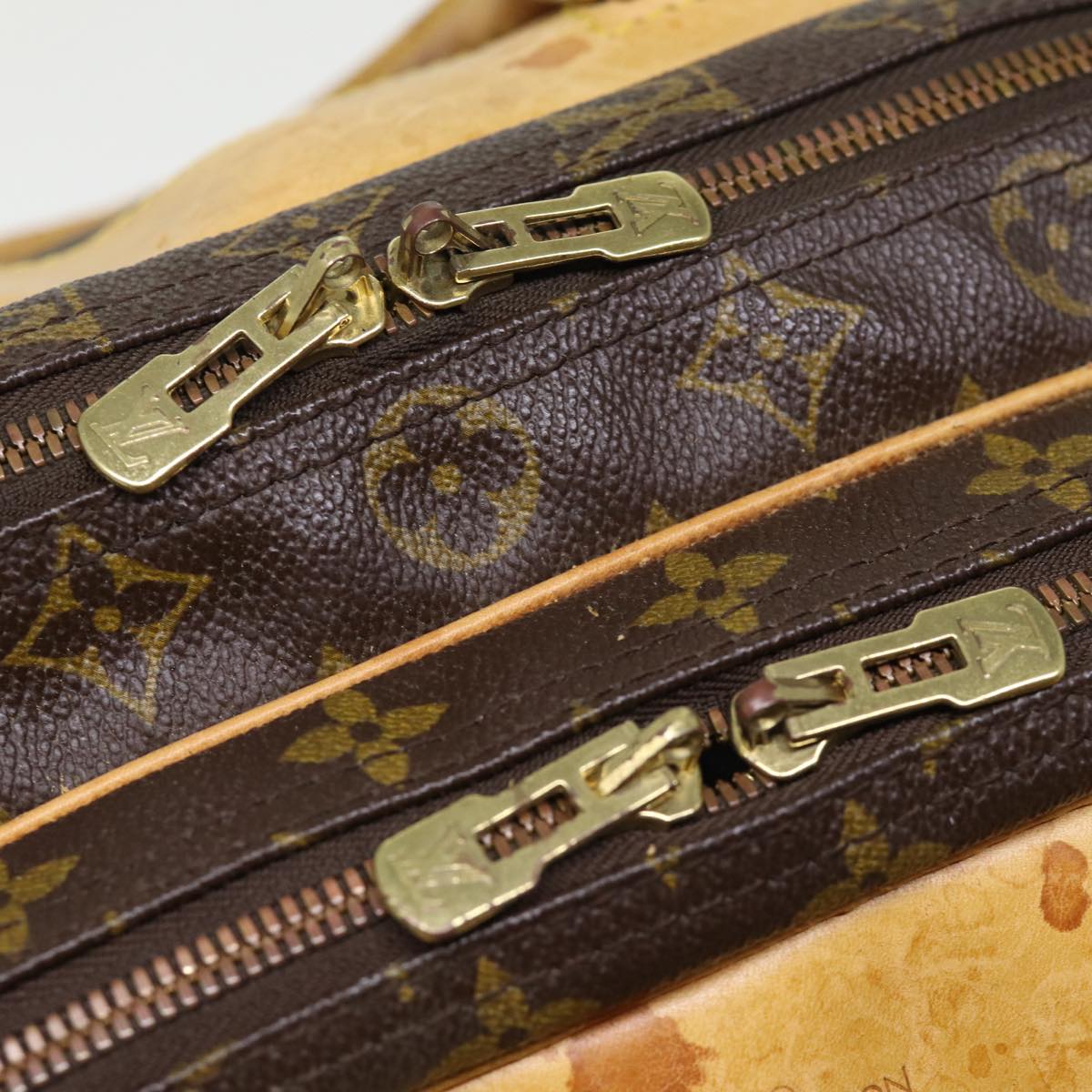 LOUIS VUITTON Monogram Alize 24H Boston Bag M41399 LV bs14229