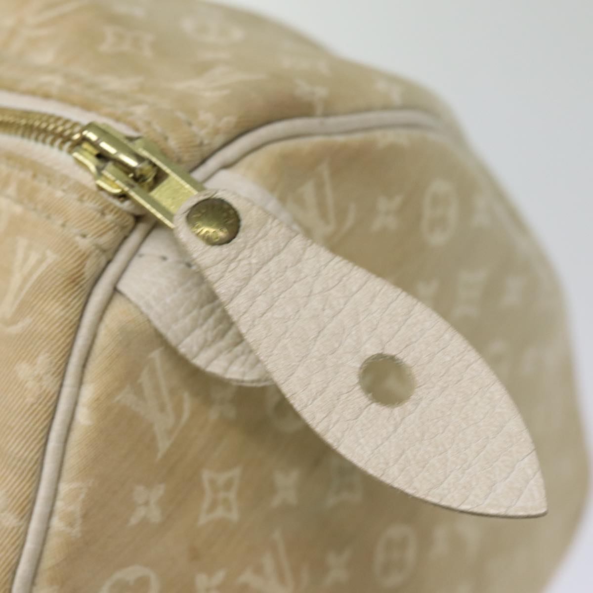 LOUIS VUITTON Monogram Mini Lin Speedy 30 Bag White Dunne M95319 LV bs14261