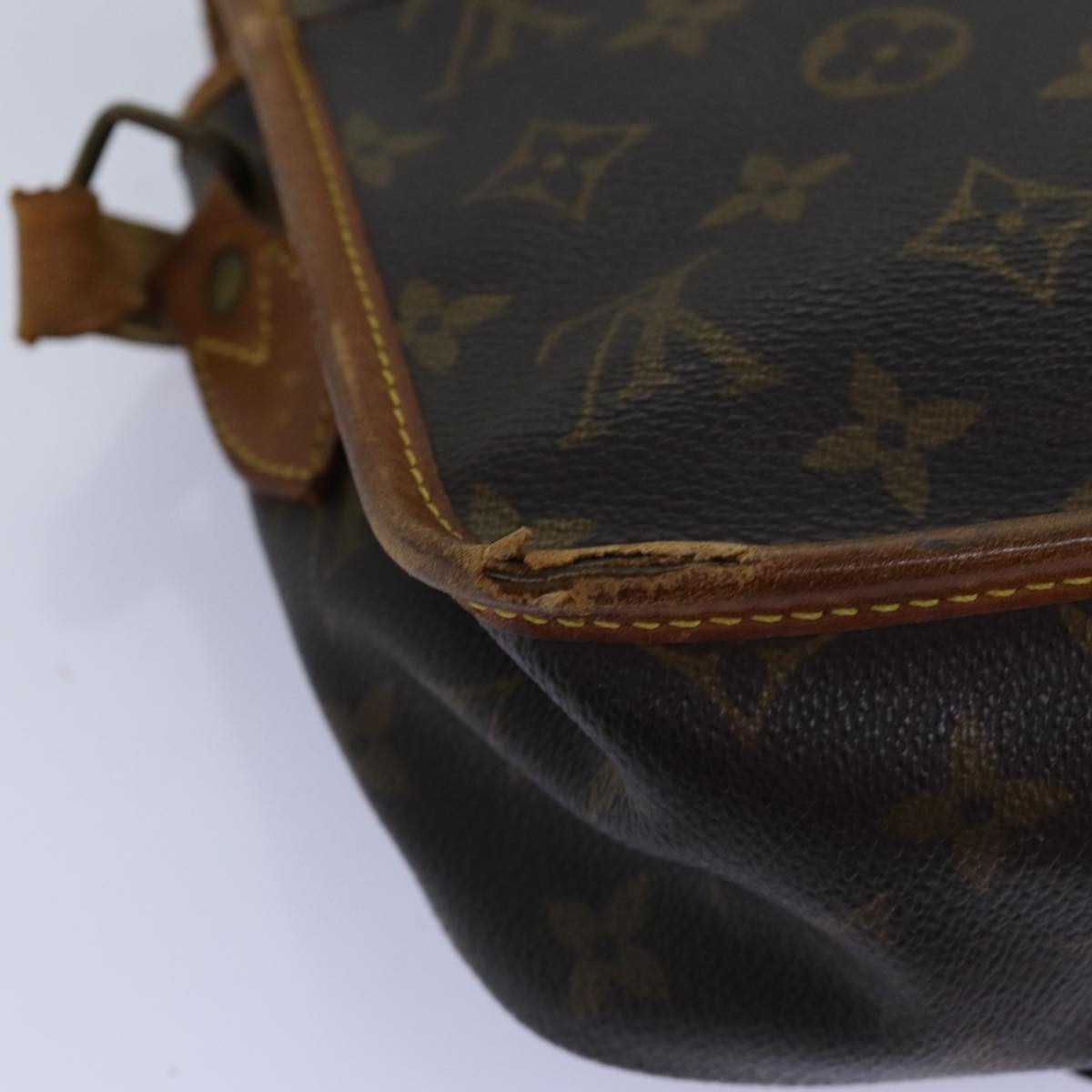 LOUIS VUITTON Monogram Gibeciere MM Shoulder Bag M42247 LV bs14301