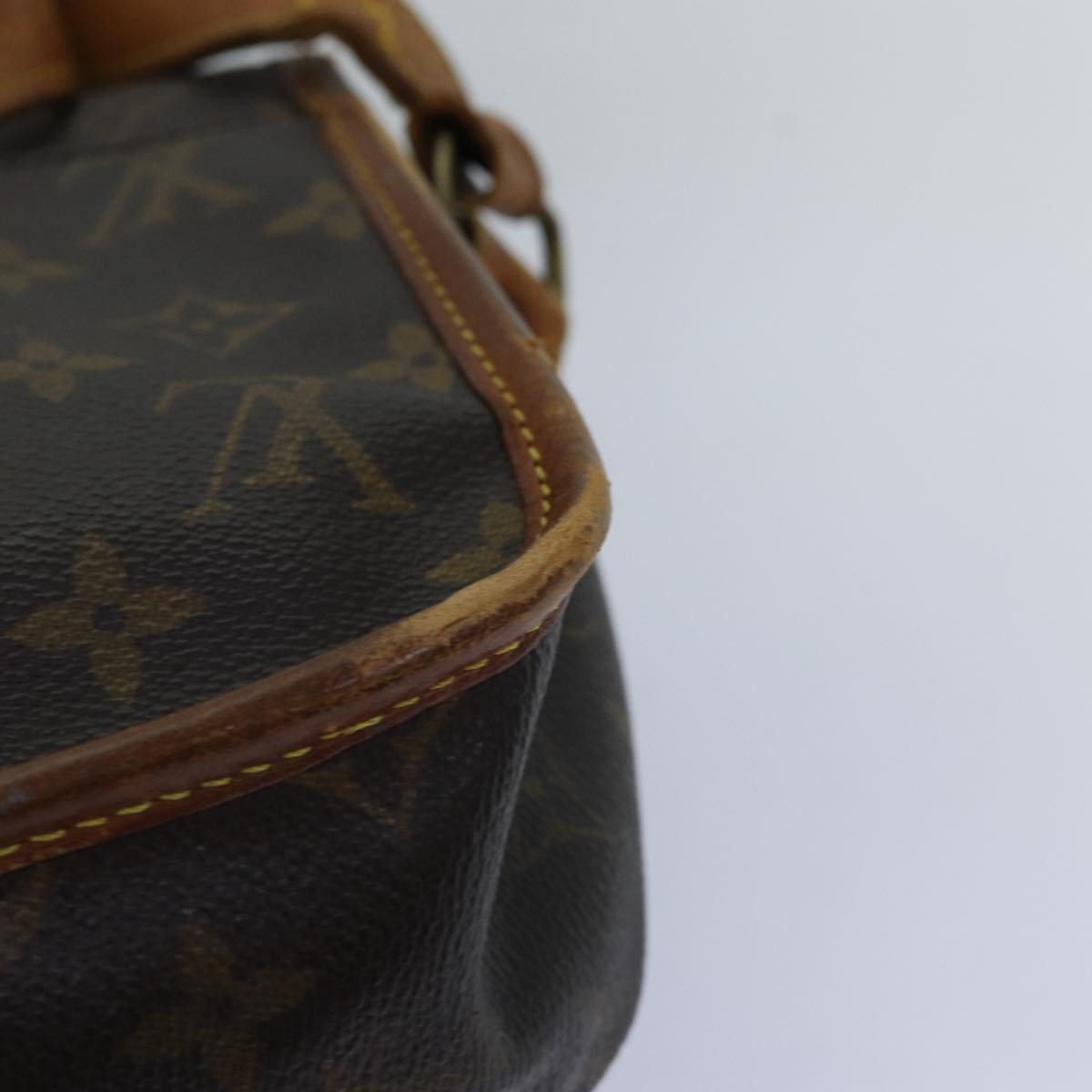 LOUIS VUITTON Monogram Gibeciere MM Shoulder Bag M42247 LV bs14301