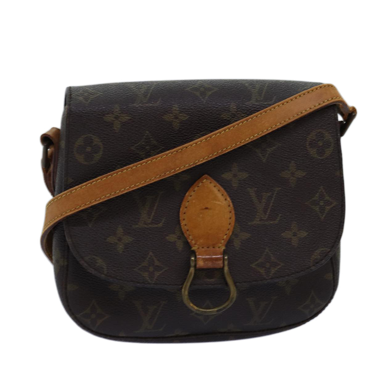 LOUIS VUITTON Monogram Saint Cloud MM Shoulder Bag M51243 LV bs14302