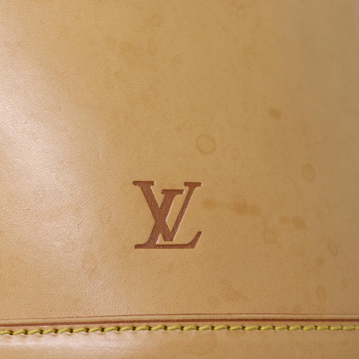 LOUIS VUITTON Nomad Leather Bucket PM Shoulder Bag Beige M85001 LV bs14310