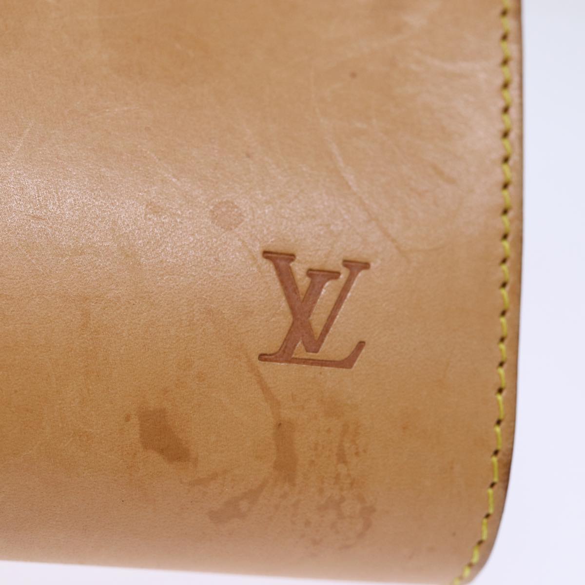 LOUIS VUITTON Nomad Leather Bucket PM Shoulder Bag Beige M85001 LV bs14310