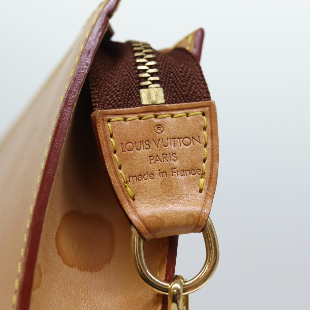 LOUIS VUITTON Nomad Leather Bucket PM Shoulder Bag Beige M85001 LV bs14310