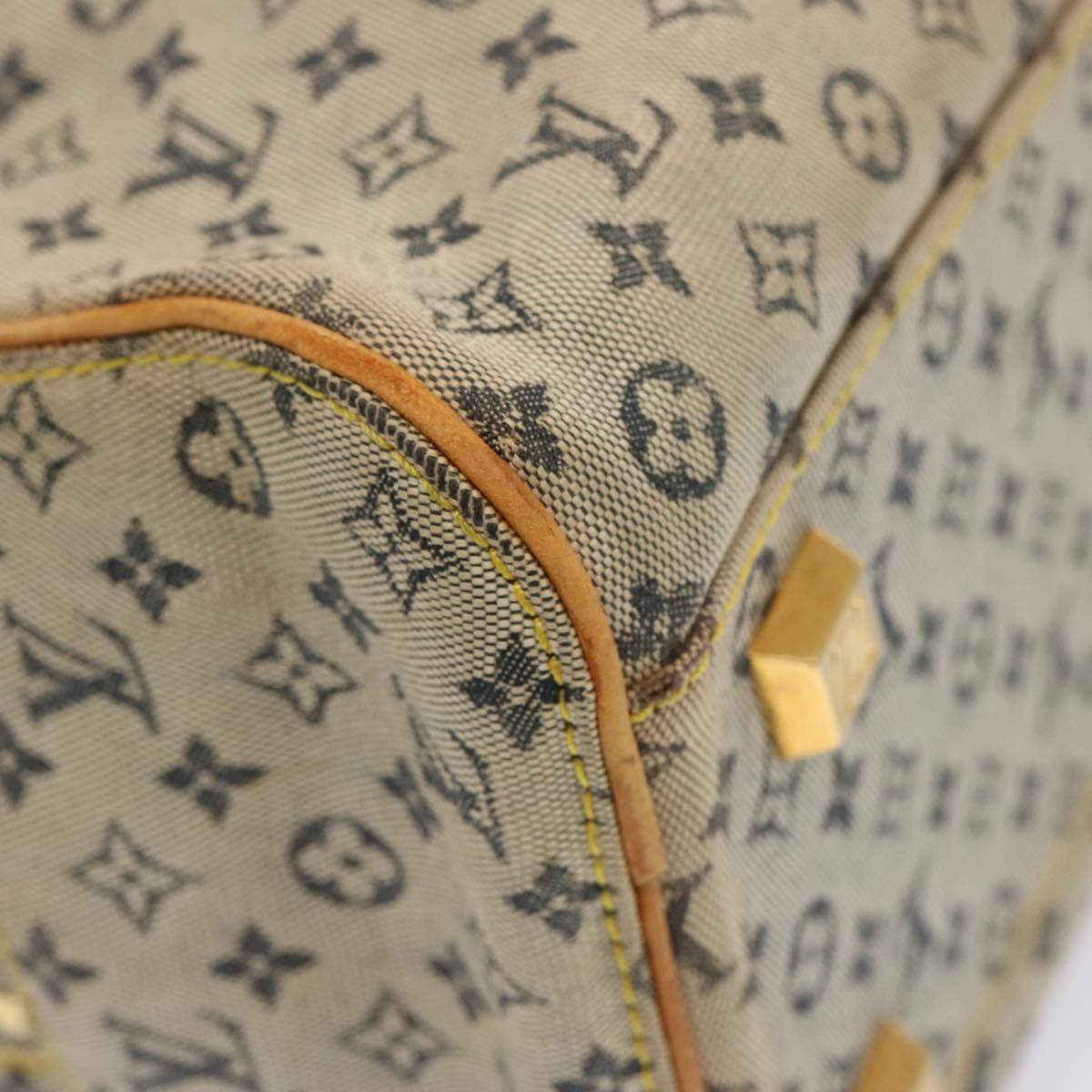LOUIS VUITTON Monogram mini Marie Hand Bag Blue M92003 LV bs14360