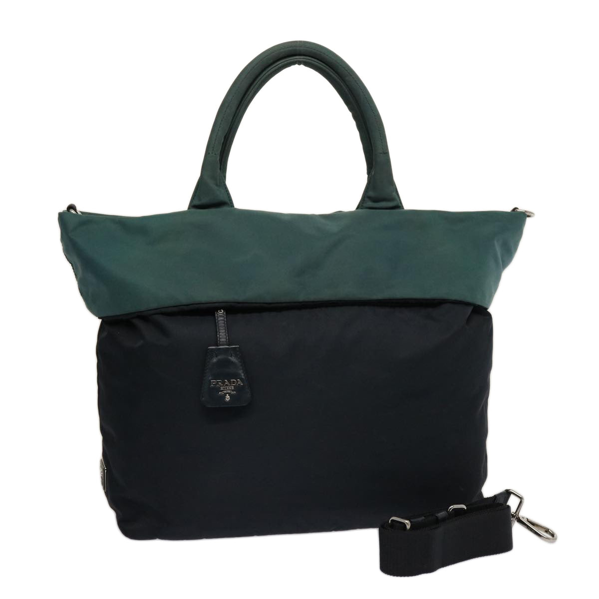 Luxury PradaTote Bag Nylon 2way Green bs14422