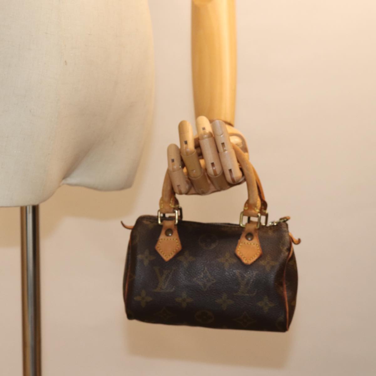 LOUIS VUITTON Monogram Mini Speedy Hand Bag M41534 LV bs14463