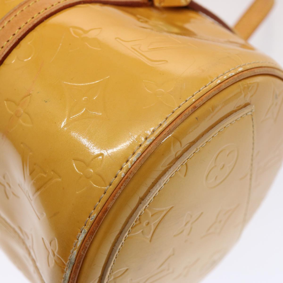 LOUIS VUITTON Monogram Vernis Bedford Hand Bag Beige M91006 LV bs14501