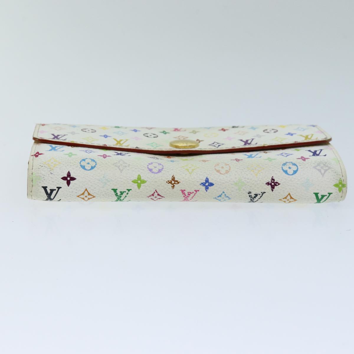 LOUIS VUITTON Multicolor Portefeuille Sarah Wallet White M93532 LV bs14528