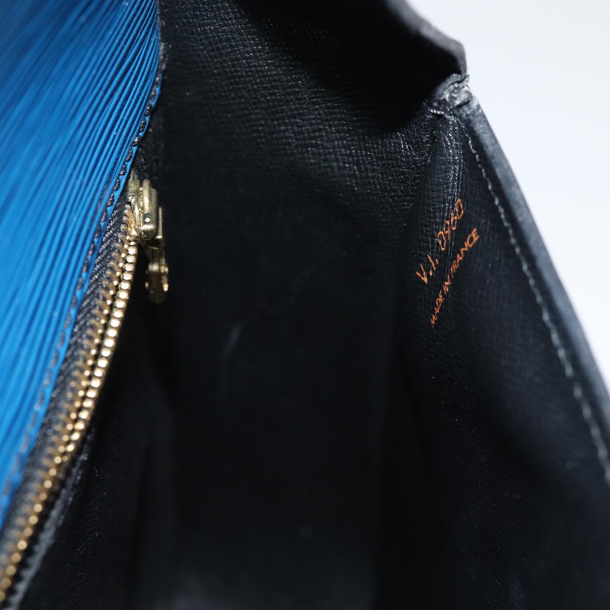 LOUIS VUITTON Epi Saint Cloud GM Shoulder Bag Toledo Blue M52195 LV bs14557