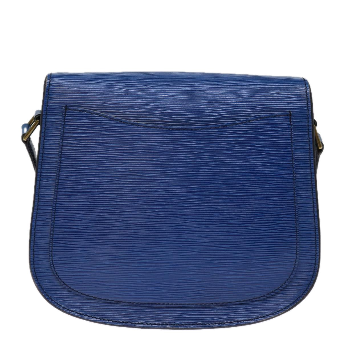 LOUIS VUITTON Epi Saint Cloud GM Shoulder Bag Toledo Blue M52195 LV bs14557
