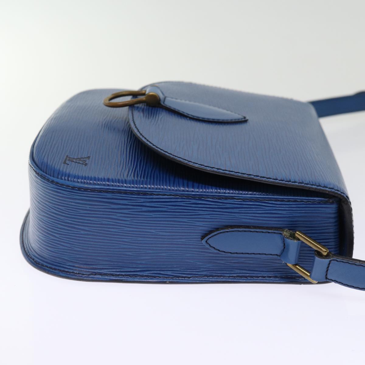 LOUIS VUITTON Epi Saint Cloud GM Shoulder Bag Toledo Blue M52195 LV bs14557