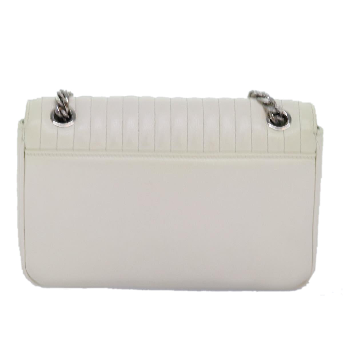 Luxury PradaChain Shoulder Bag Leather White bs14567