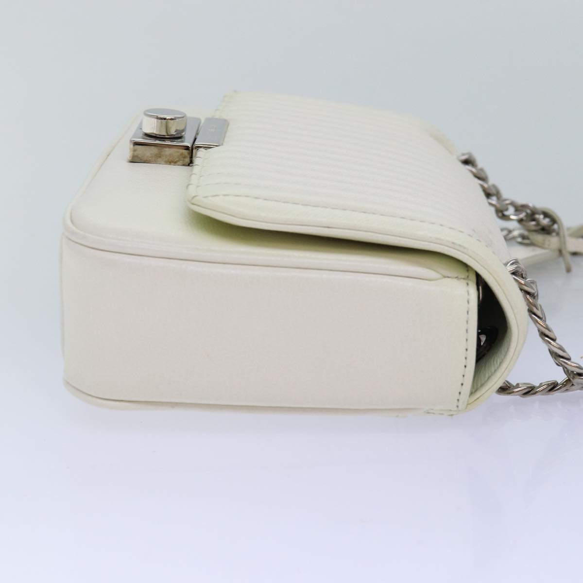 Luxury PradaChain Shoulder Bag Leather White bs14567