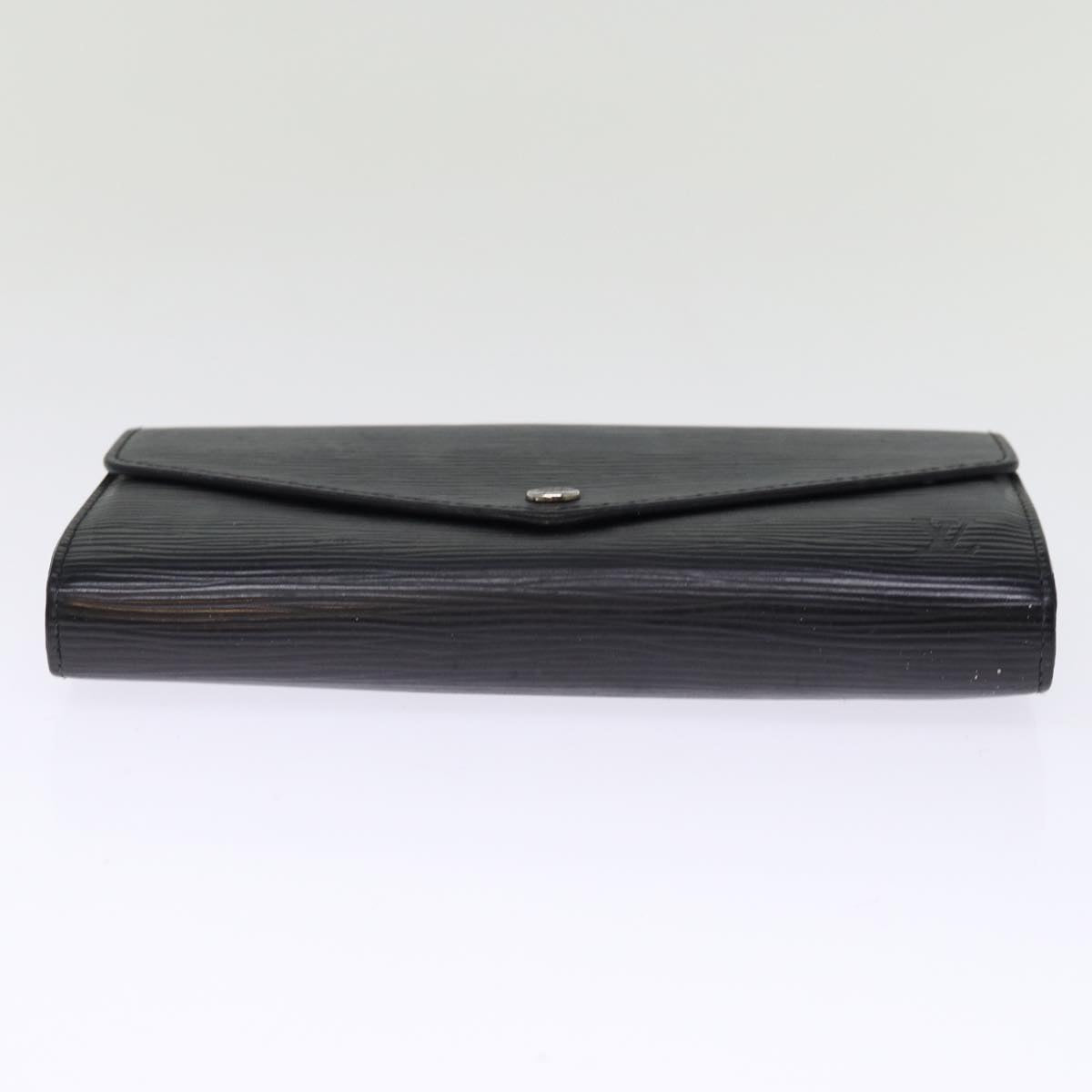 LOUIS VUITTON Epi Portefeuille Josephine Long Wallet Black LV bs14636