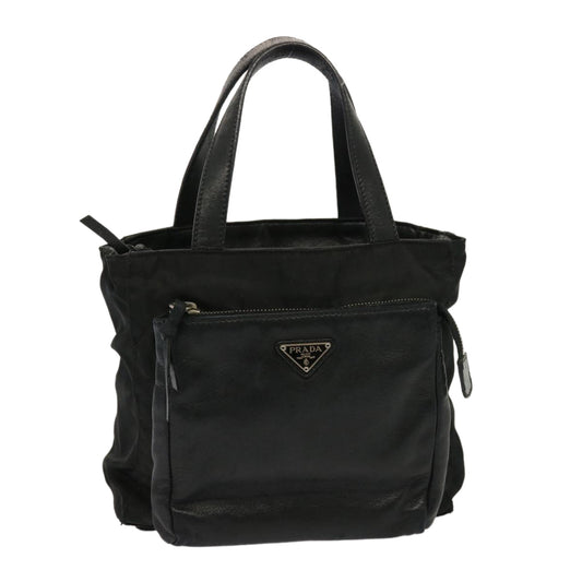 Luxury PradaHand Bag Nylon Leather Black bs14650