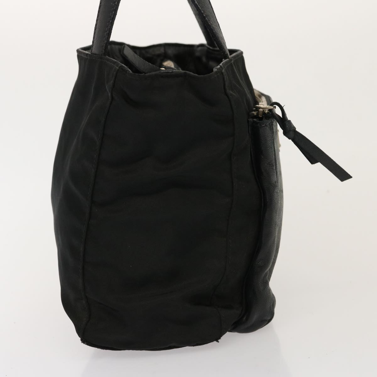 Luxury PradaHand Bag Nylon Leather Black bs14650