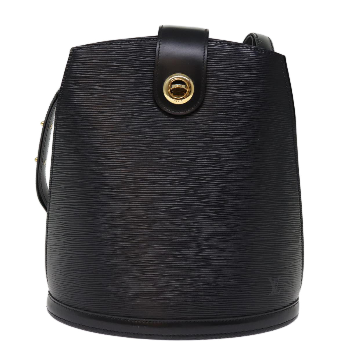 LOUIS VUITTON Epi Cluny Shoulder Bag Black M52252 LV bs14658