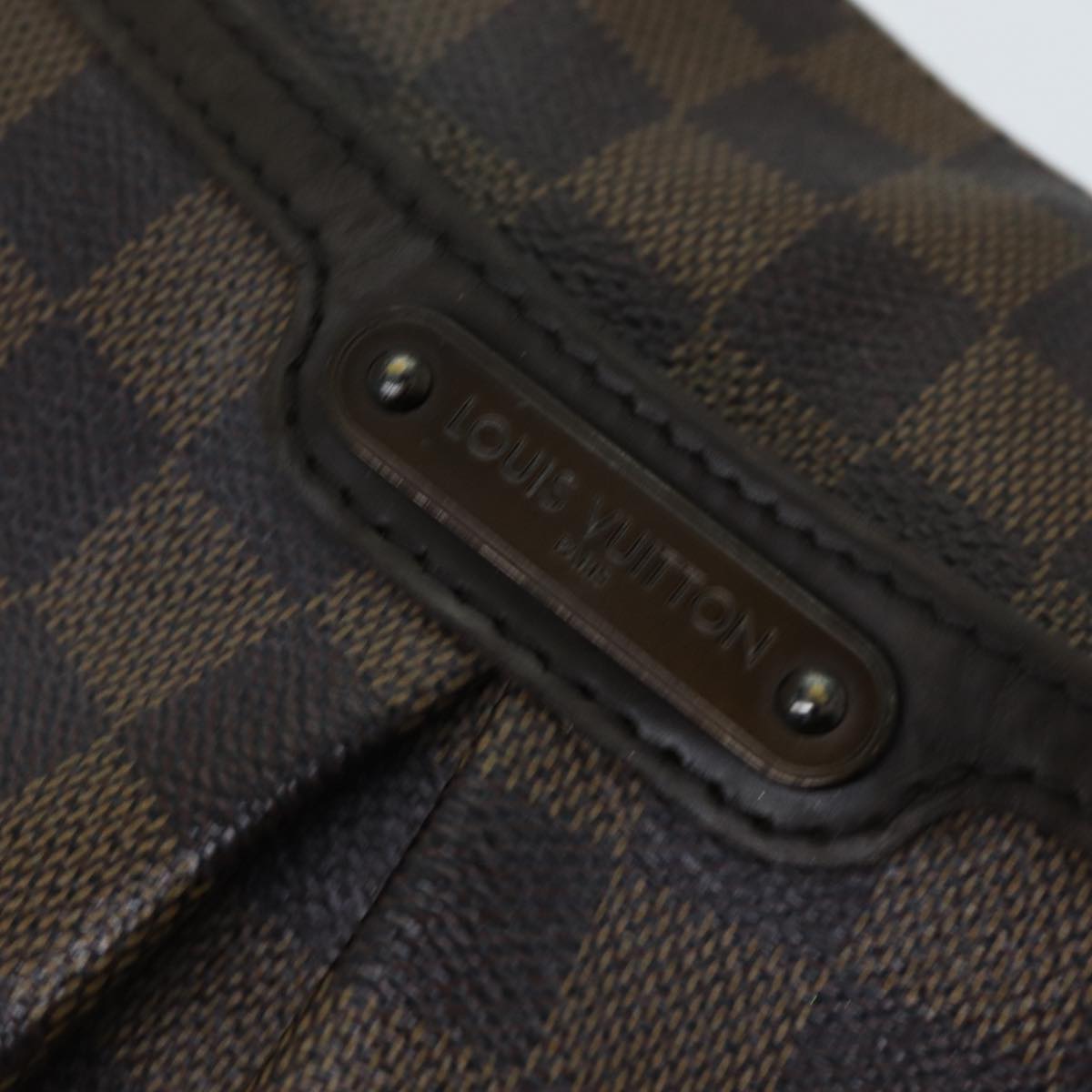 LOUIS VUITTON Damier Ebene Bloomsbury PM Shoulder Bag N42251 LV bs14668