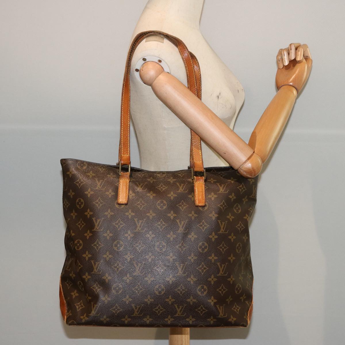 LOUIS VUITTON Monogram Cabas Mezzo Tote Bag M51151 LV bs14671