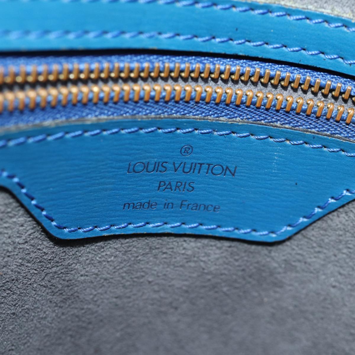 LOUIS VUITTON Epi Saint Jacques Shopping Shoulder Bag Blue M52275 bs14673