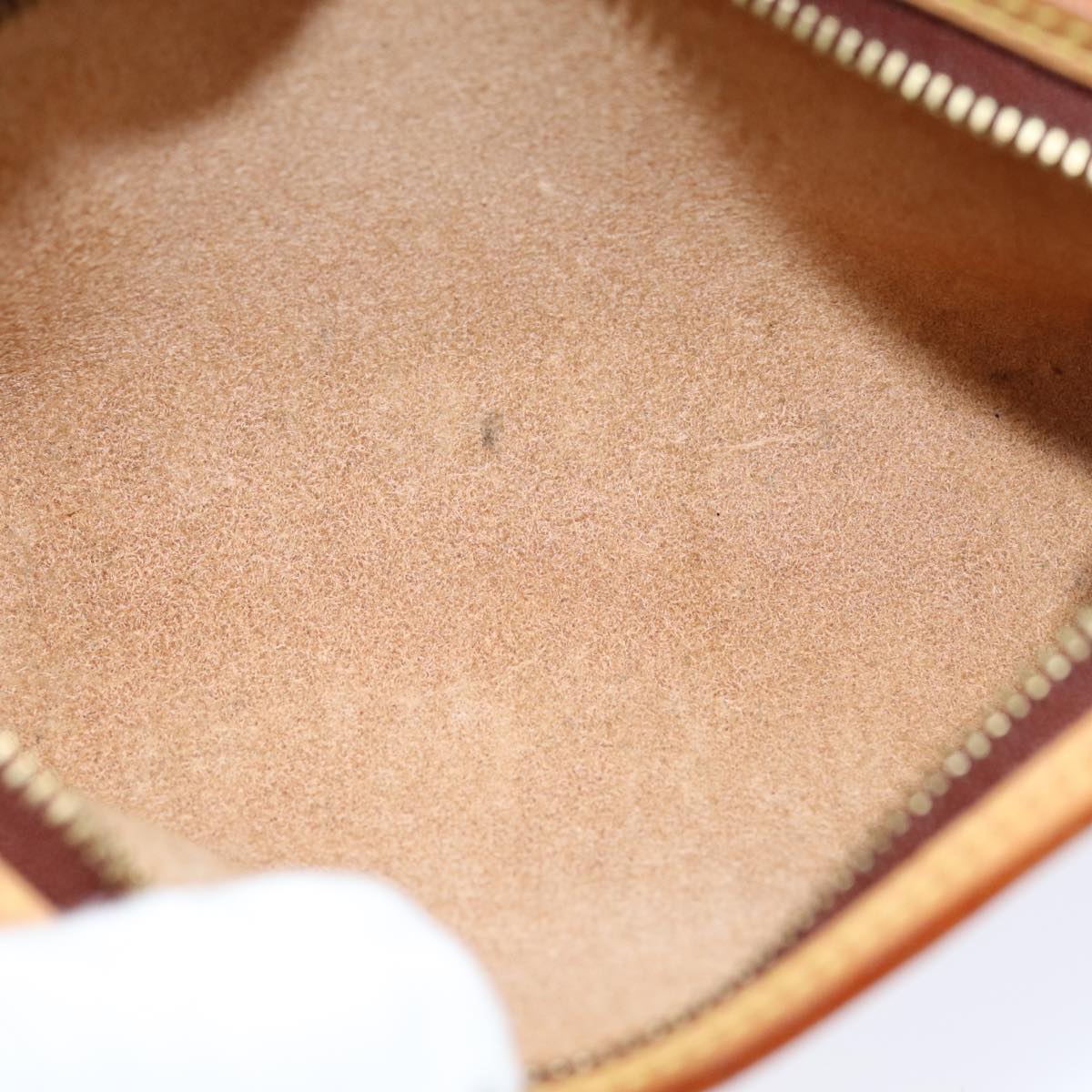 LOUIS VUITTON Nomad Accessory Pouch Leather Beige LV bs14705