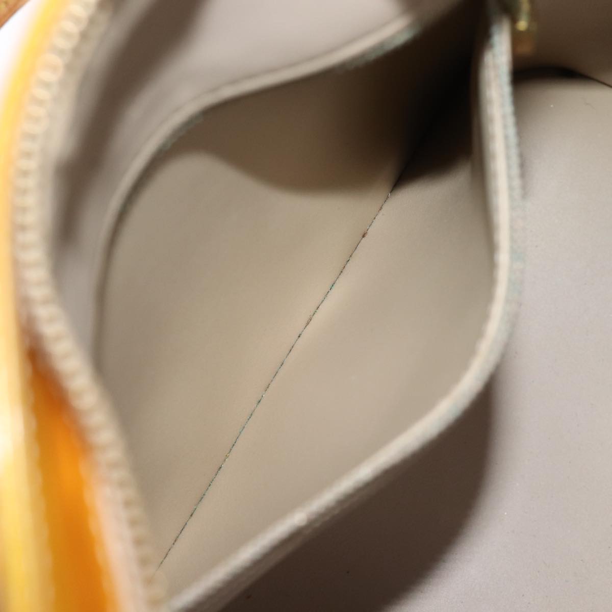 LOUIS VUITTON Monogram Vernis Houston Hand Bag Beige M91004 LV bs14821