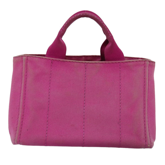 Luxury PradaCanapa PM Hand Bag Canvas Pink bs14850