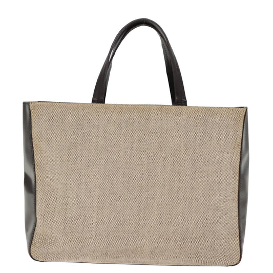 Luxury PradaHand Bag Canvas 2way Beige bs15067