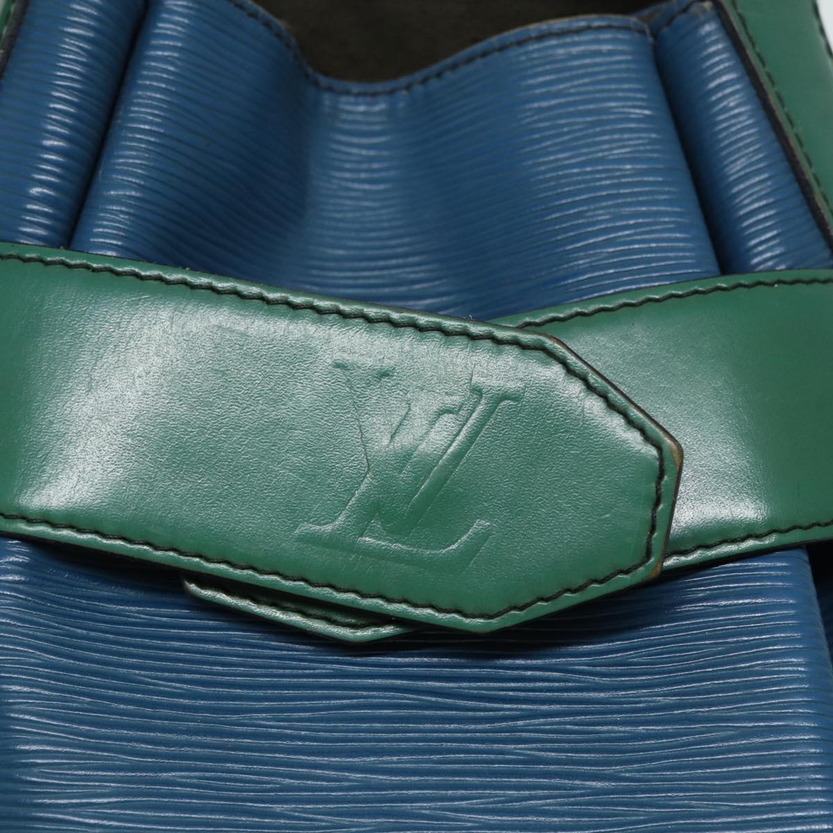 LOUIS VUITTON Epi Sac Depaule PM Shoulder Bag Bicolor Blue Green bs15925