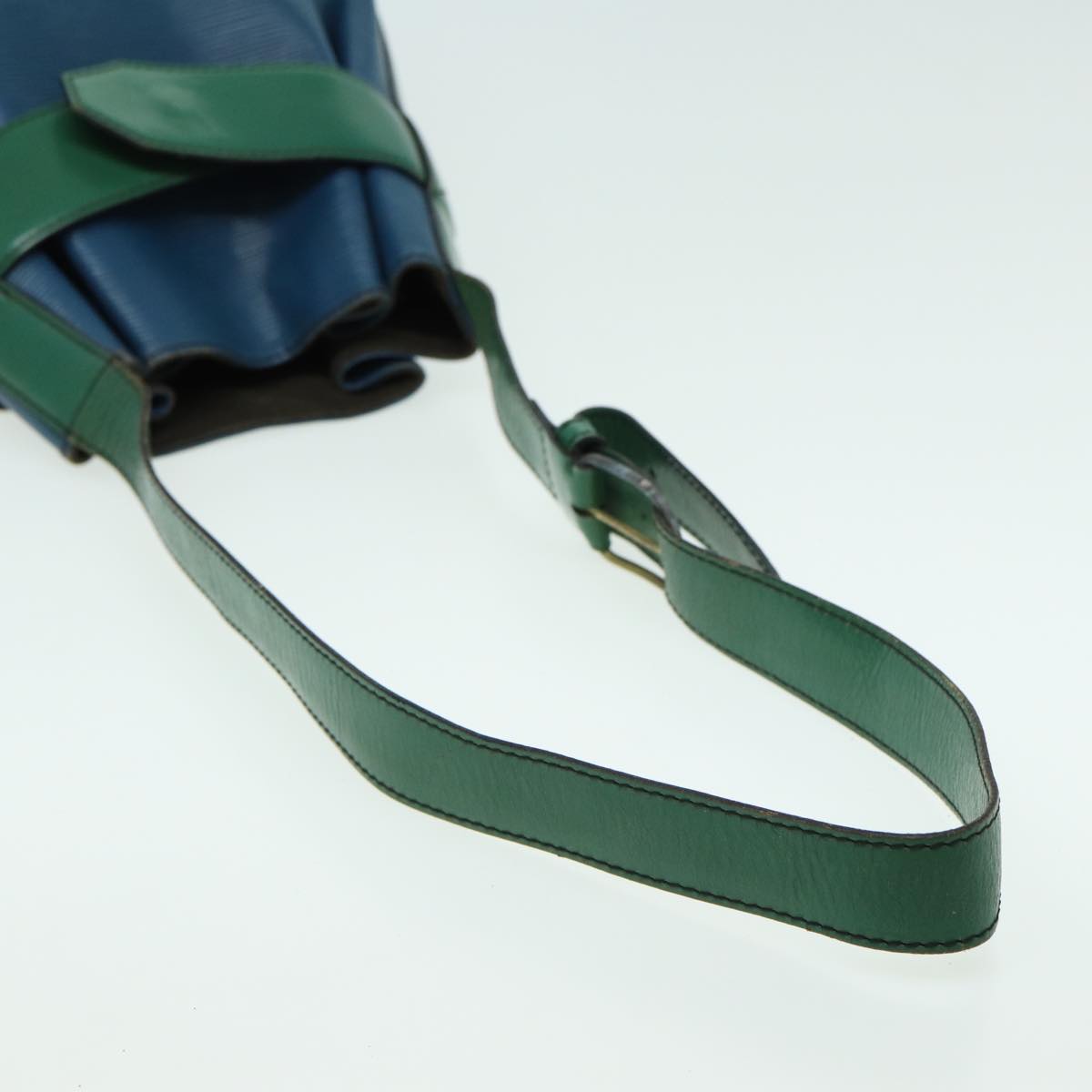 LOUIS VUITTON Epi Sac Depaule PM Shoulder Bag Bicolor Blue Green bs15925