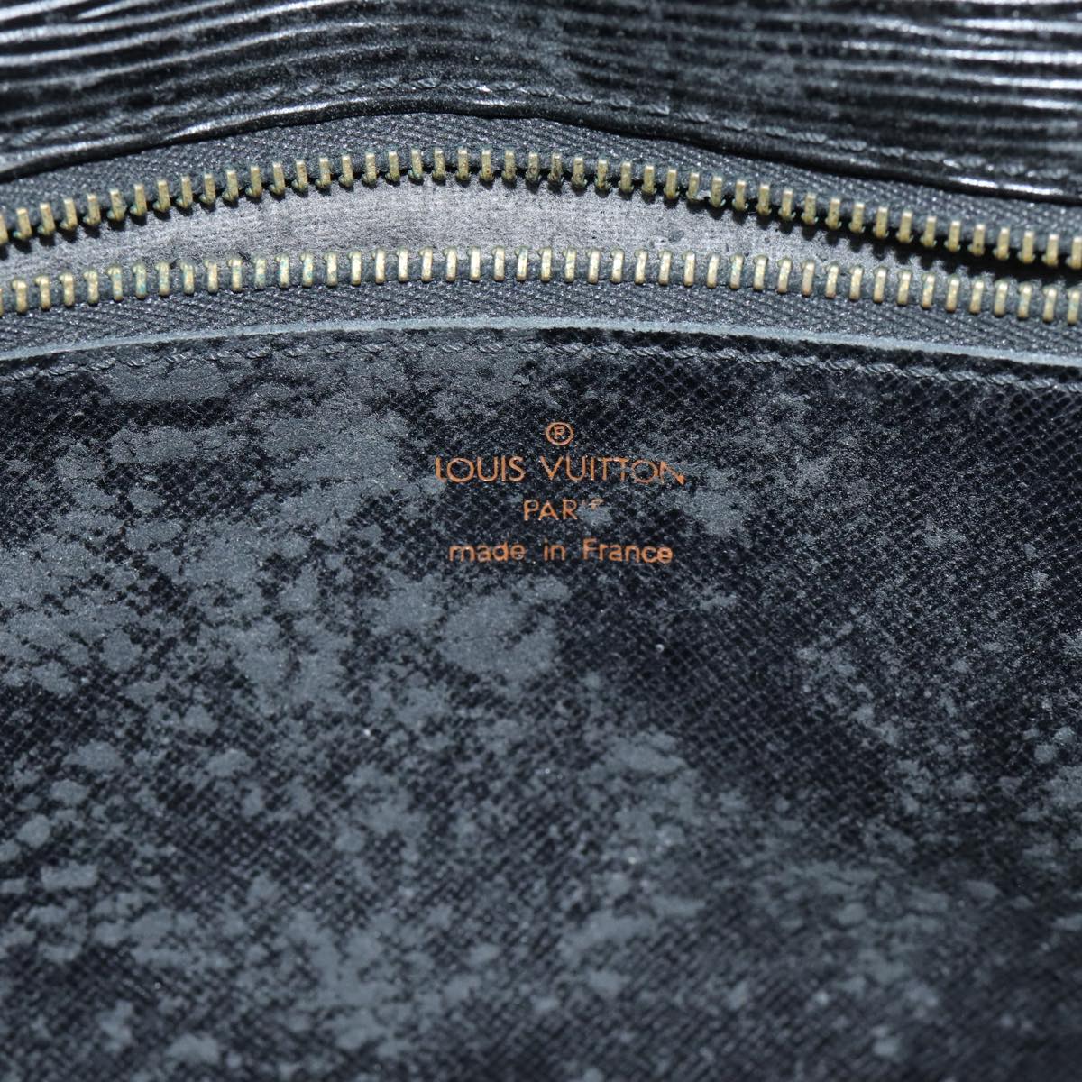 LOUIS VUITTON Epi Serie Dragonne Hand Bag Black Noir M52612 LV bs15975