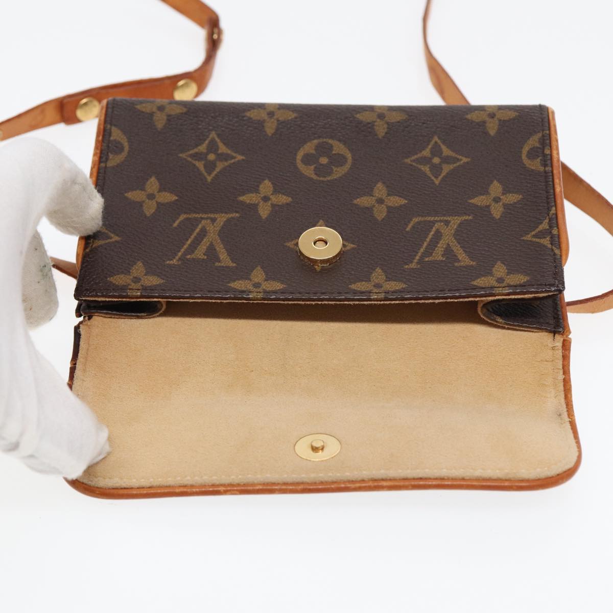 LOUIS VUITTON Monogram Pochette Florentine Waist bag M51855 LV bs16119