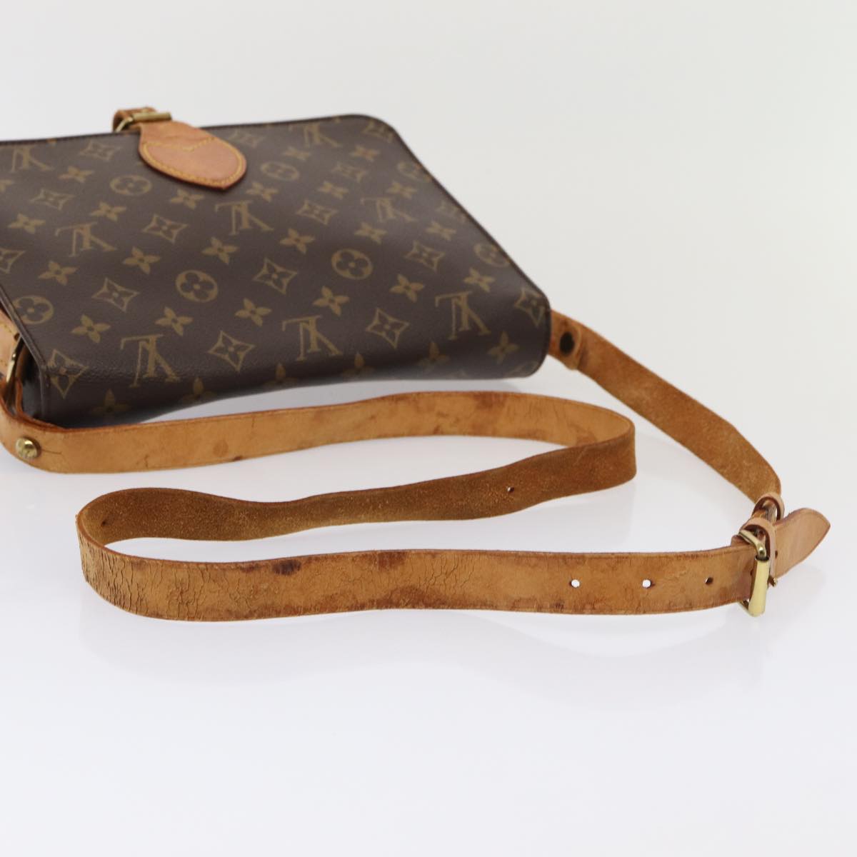 LOUIS VUITTON Monogram Cartouchiere GM Shoulder Bag M51252 LV bs16121