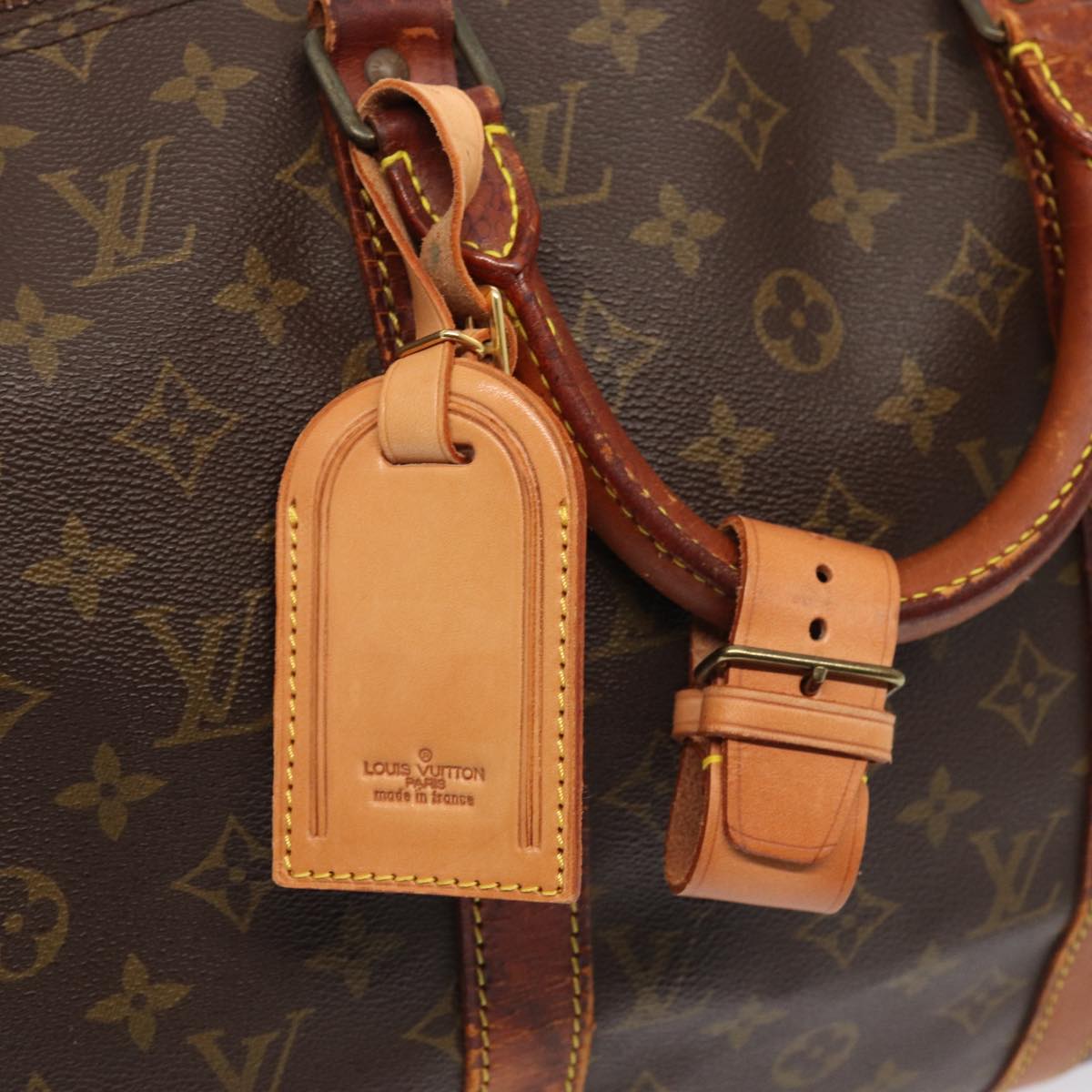 LOUIS VUITTON Monogram Keepall Bandouliere 50 Boston Bag M41416 LV bs16137