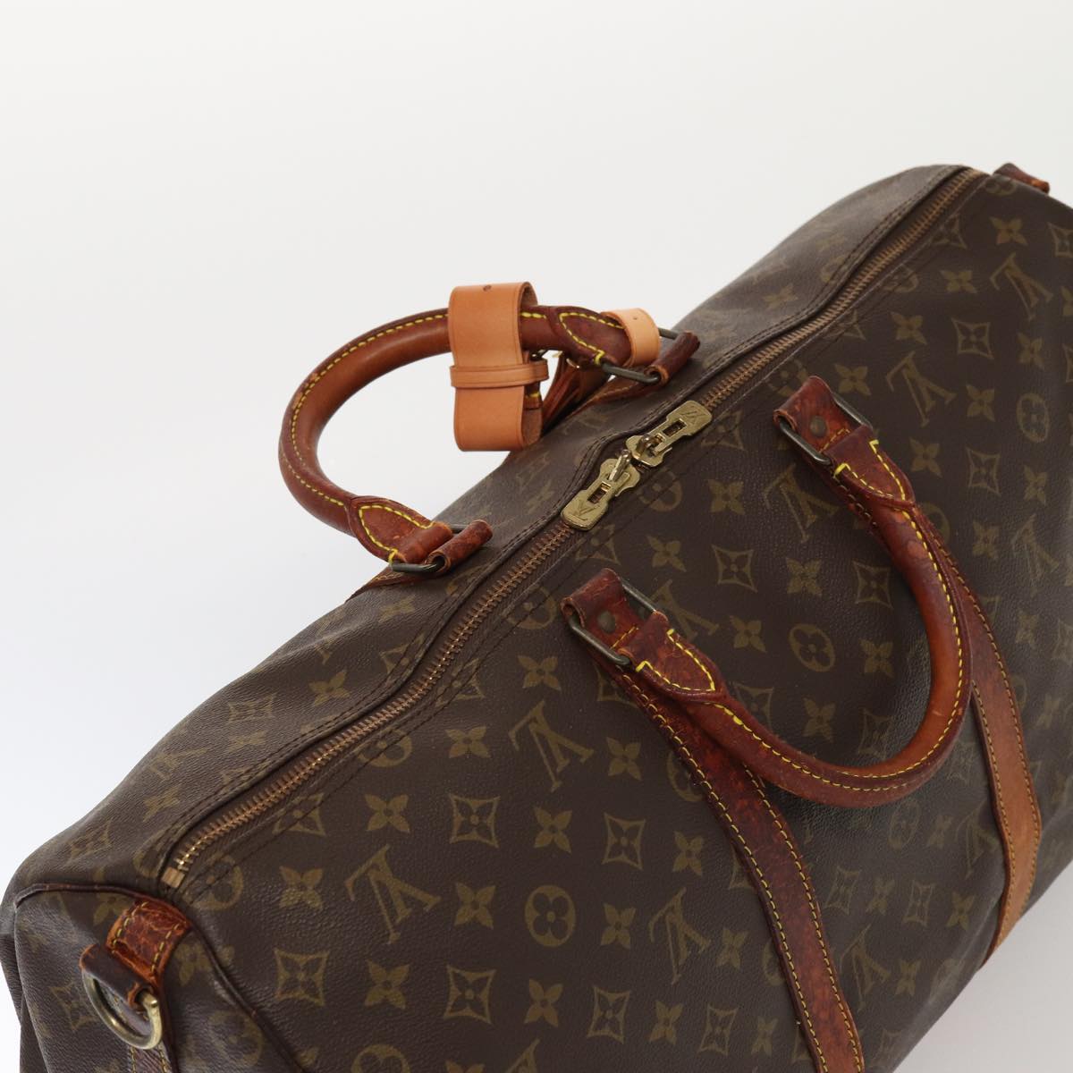 LOUIS VUITTON Monogram Keepall Bandouliere 50 Boston Bag M41416 LV bs16137