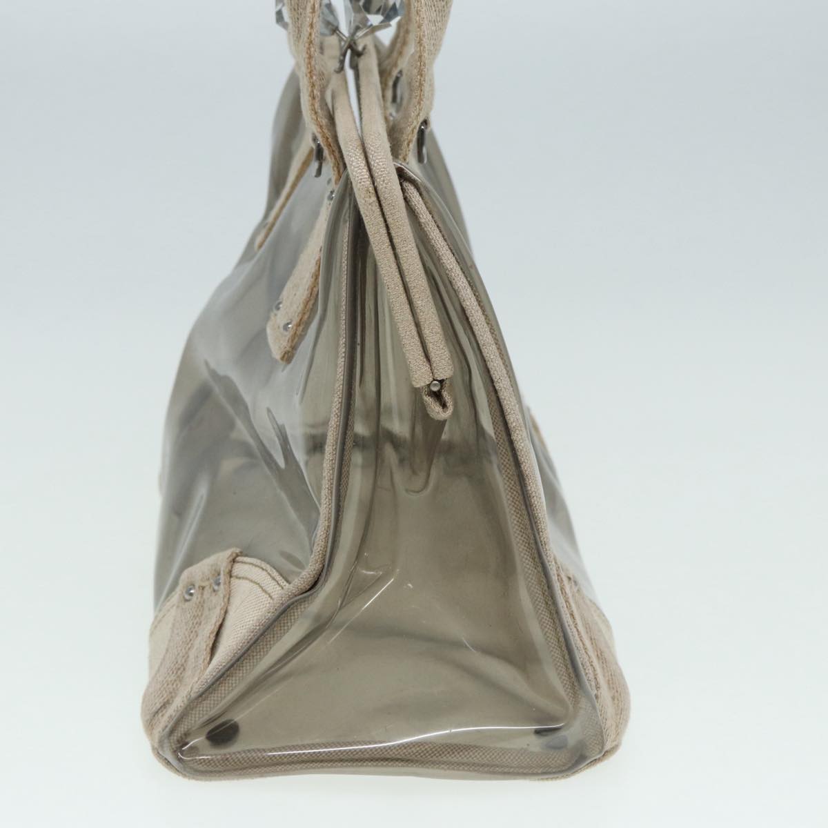 Luxury Prada Hand Bag Vinyl Clear Beige  bs16153