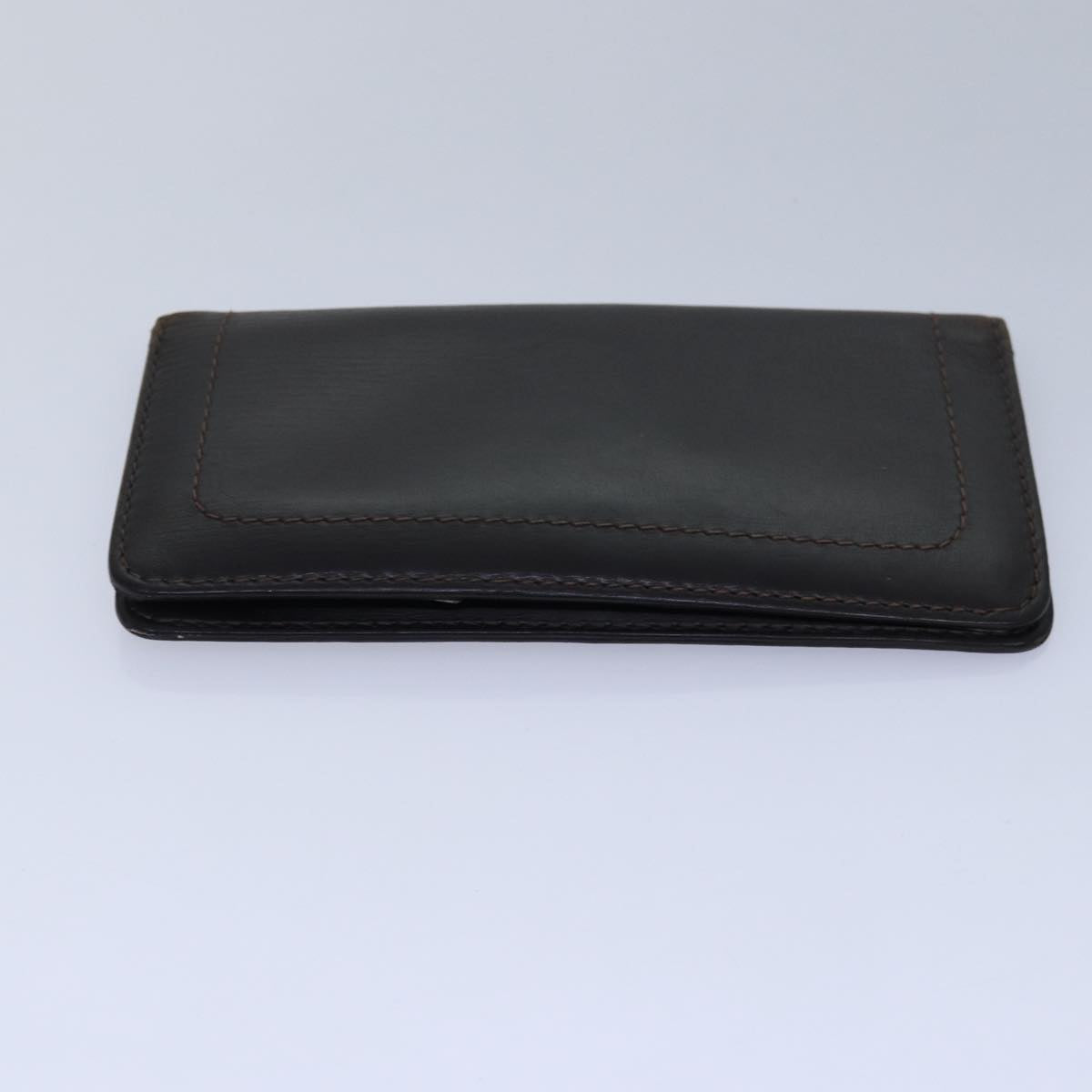 LOUIS VUITTON Monogram Wallet Leather 2Set Black LV bs16202
