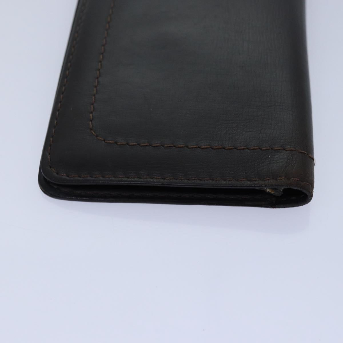 LOUIS VUITTON Monogram Wallet Leather 2Set Black LV bs16202