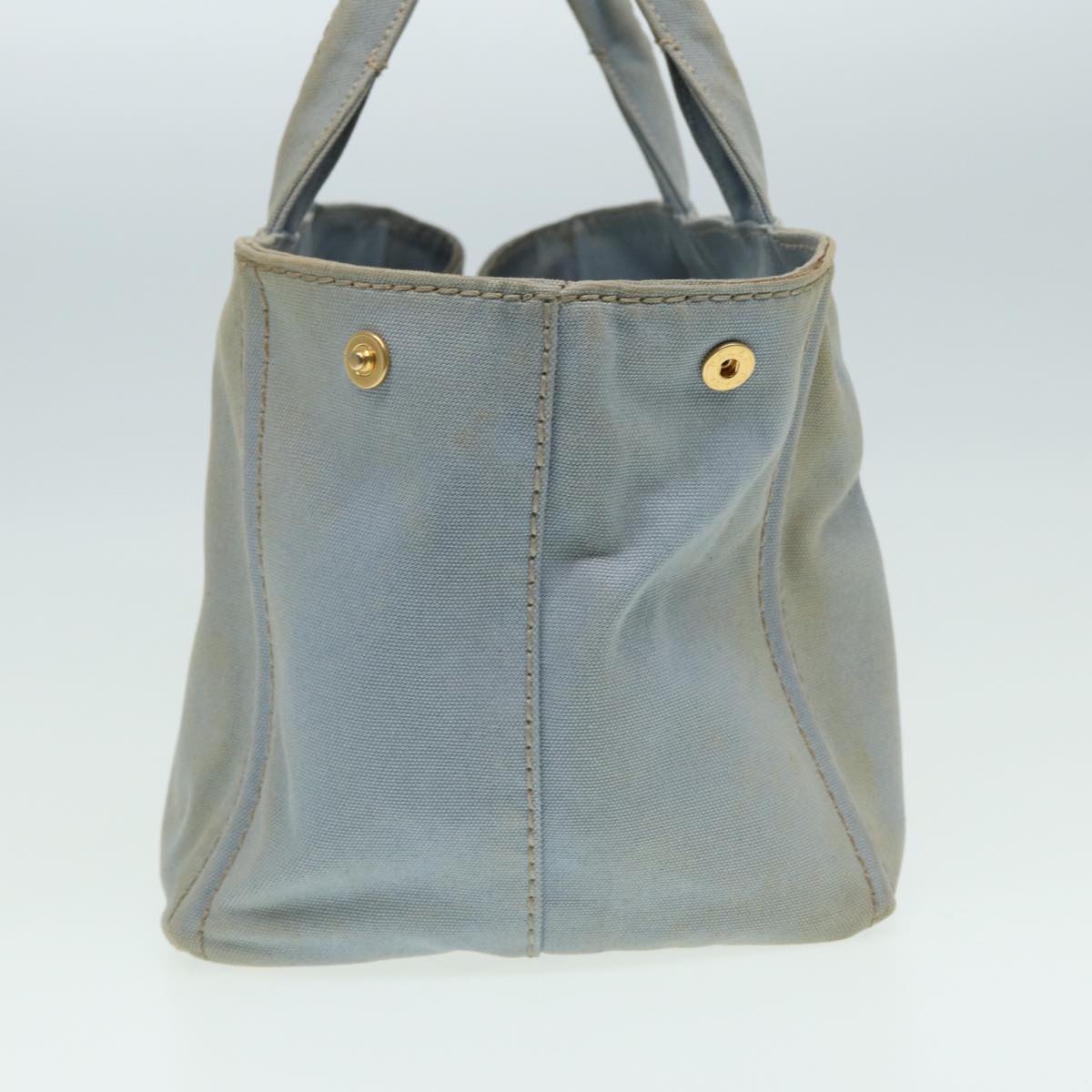 Luxury Prada Canapa MM Hand Bag Canvas Blue  bs16229