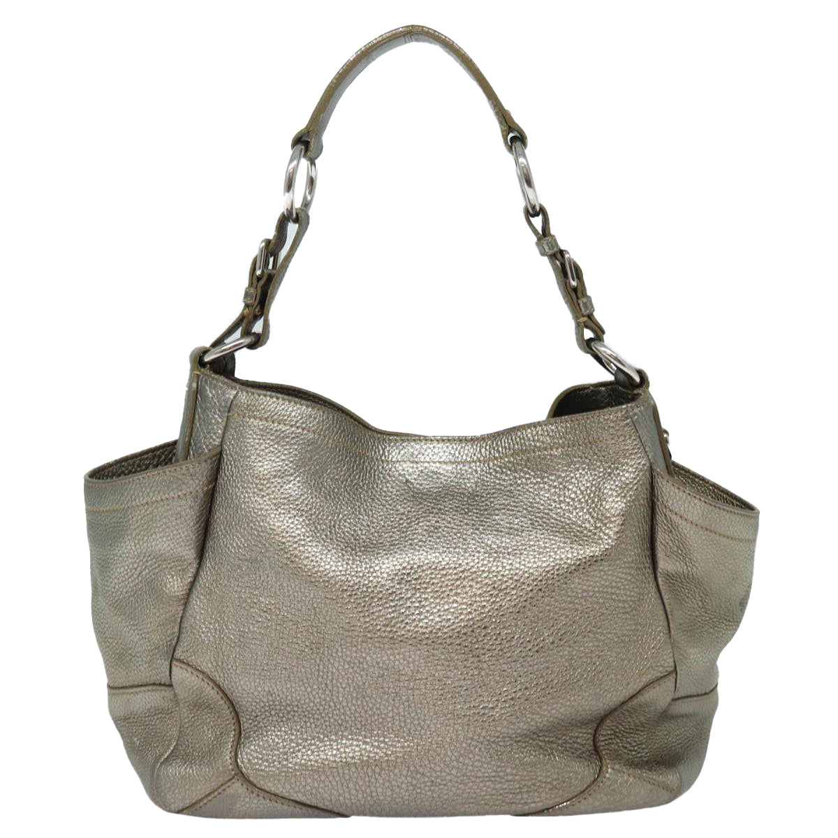 Luxury Prada Shoulder Bag Leather Gold Tone  bs16331