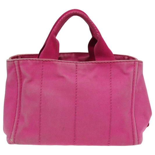 Luxury Prada Canapa PM Hand Bag Canvas Pink  bs16332