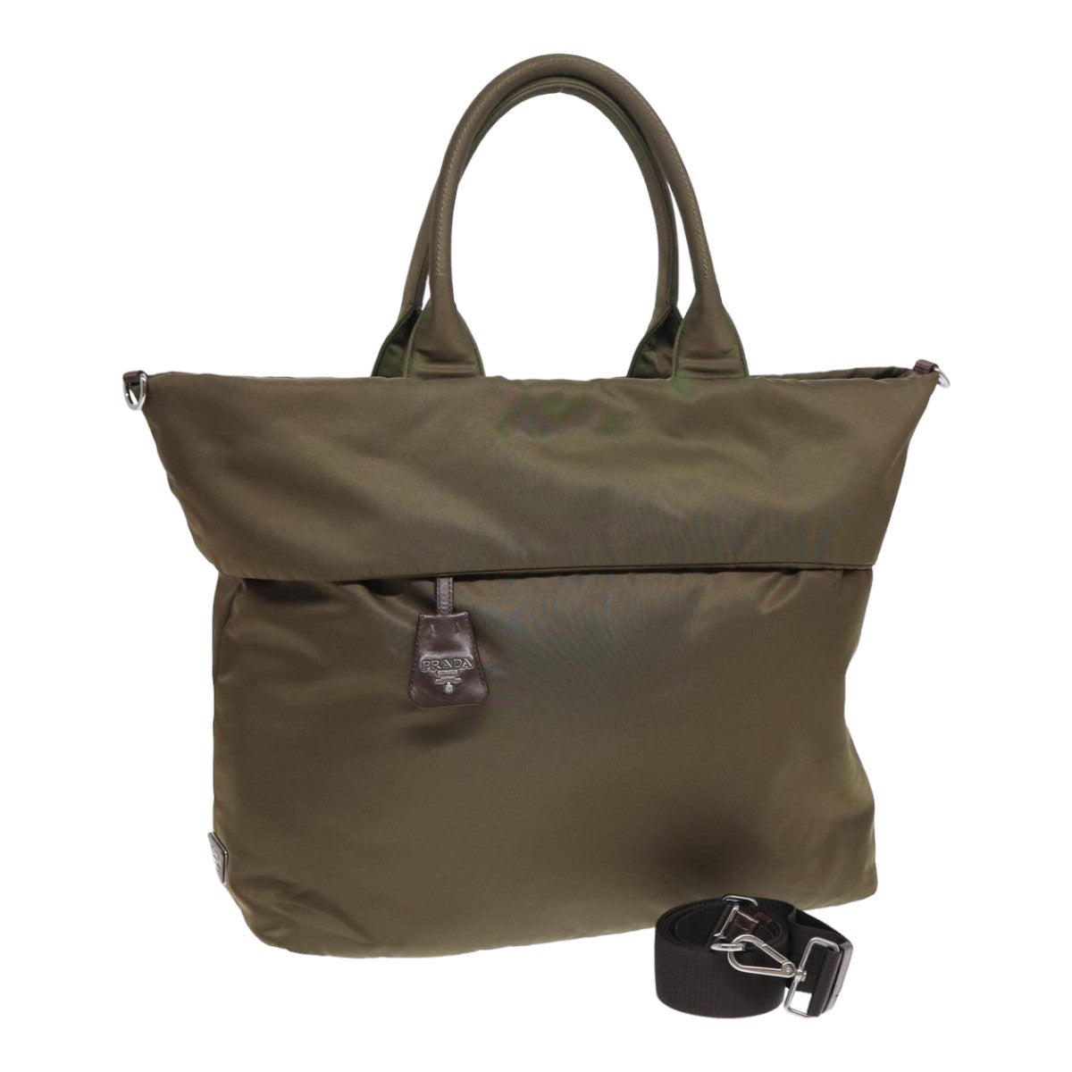 Luxury Prada Tote Bag Nylon Khaki  bs16354
