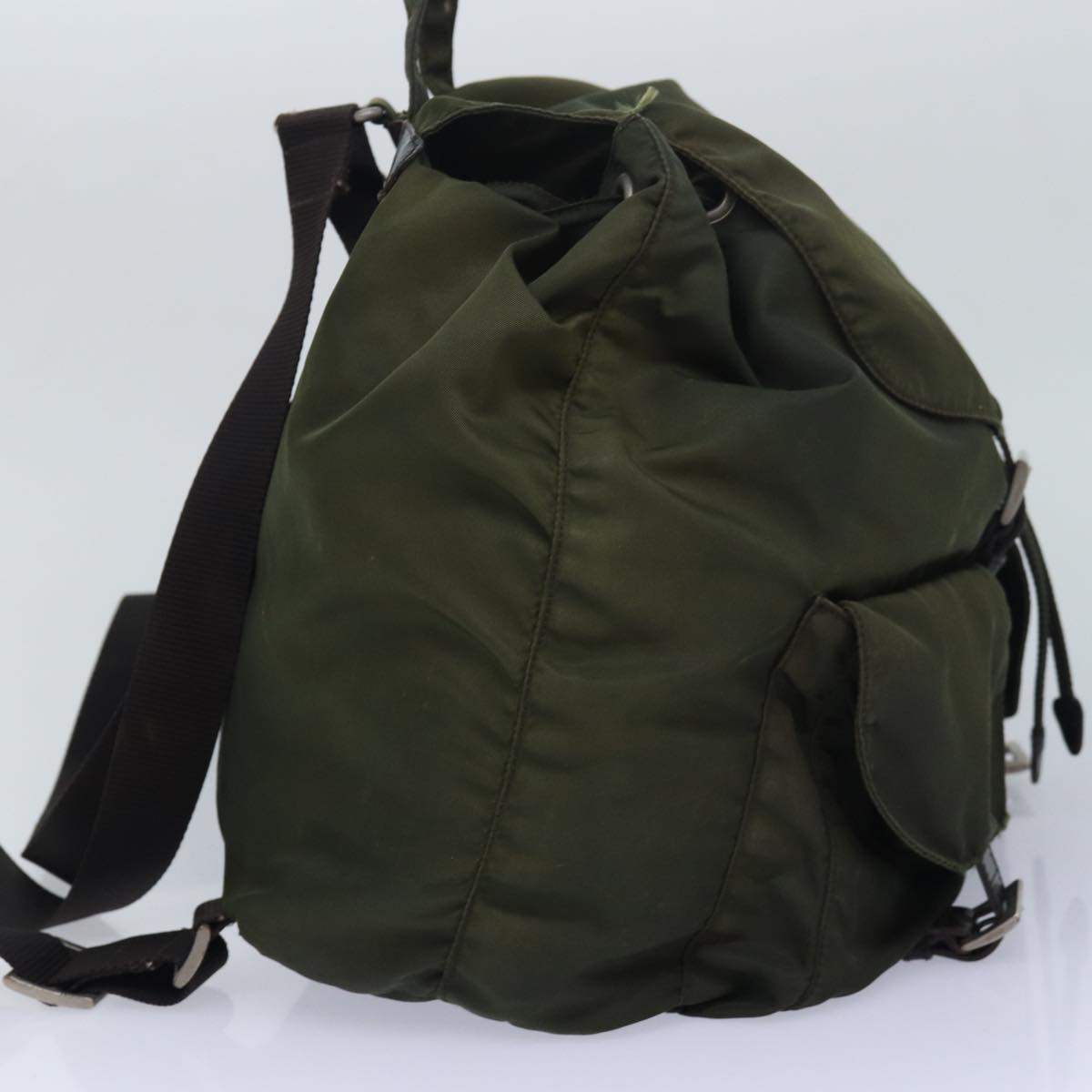 Luxury Prada Backpack Nylon Khaki  bs16382
