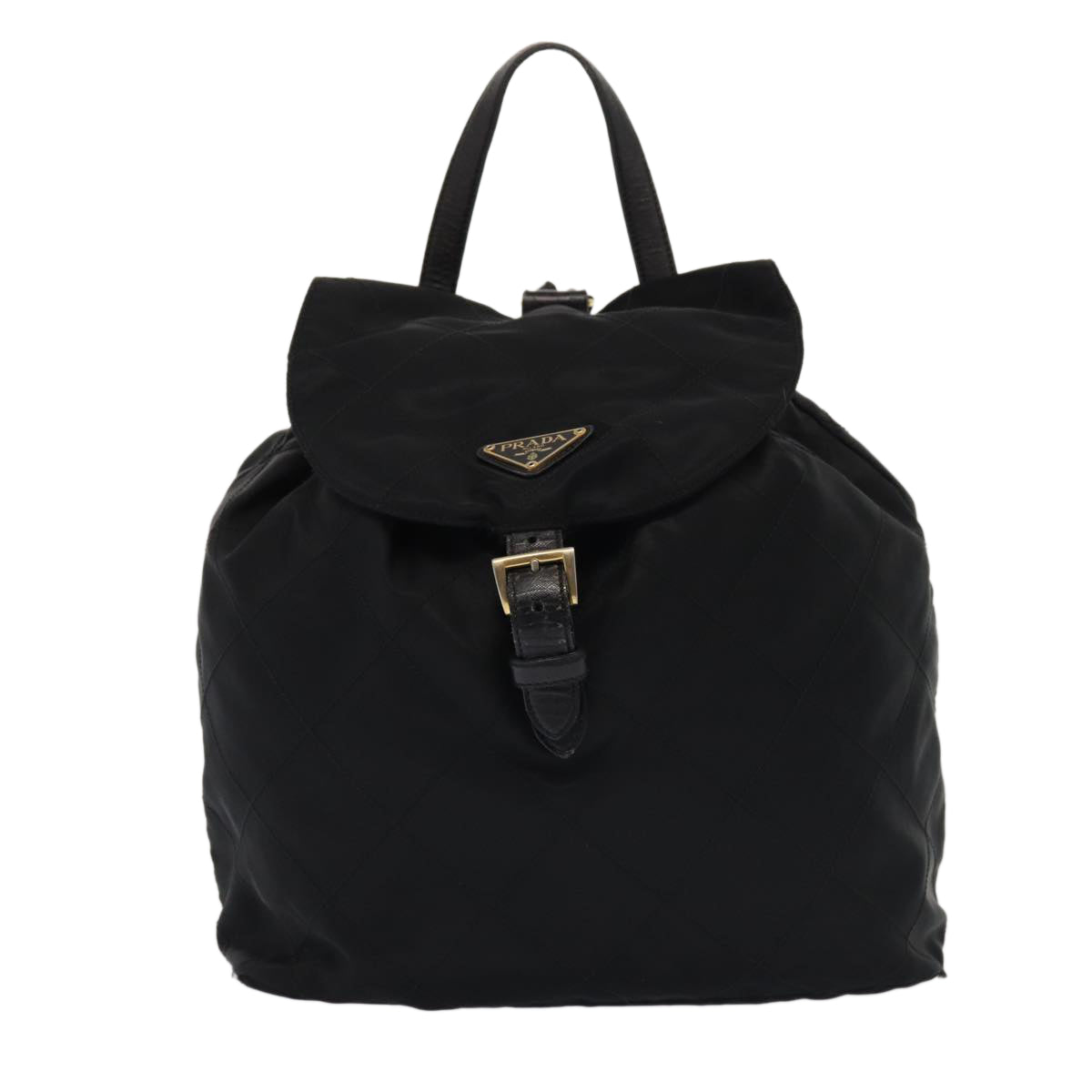Luxury Prada Quilted Backpack Nylon Black  bs16383