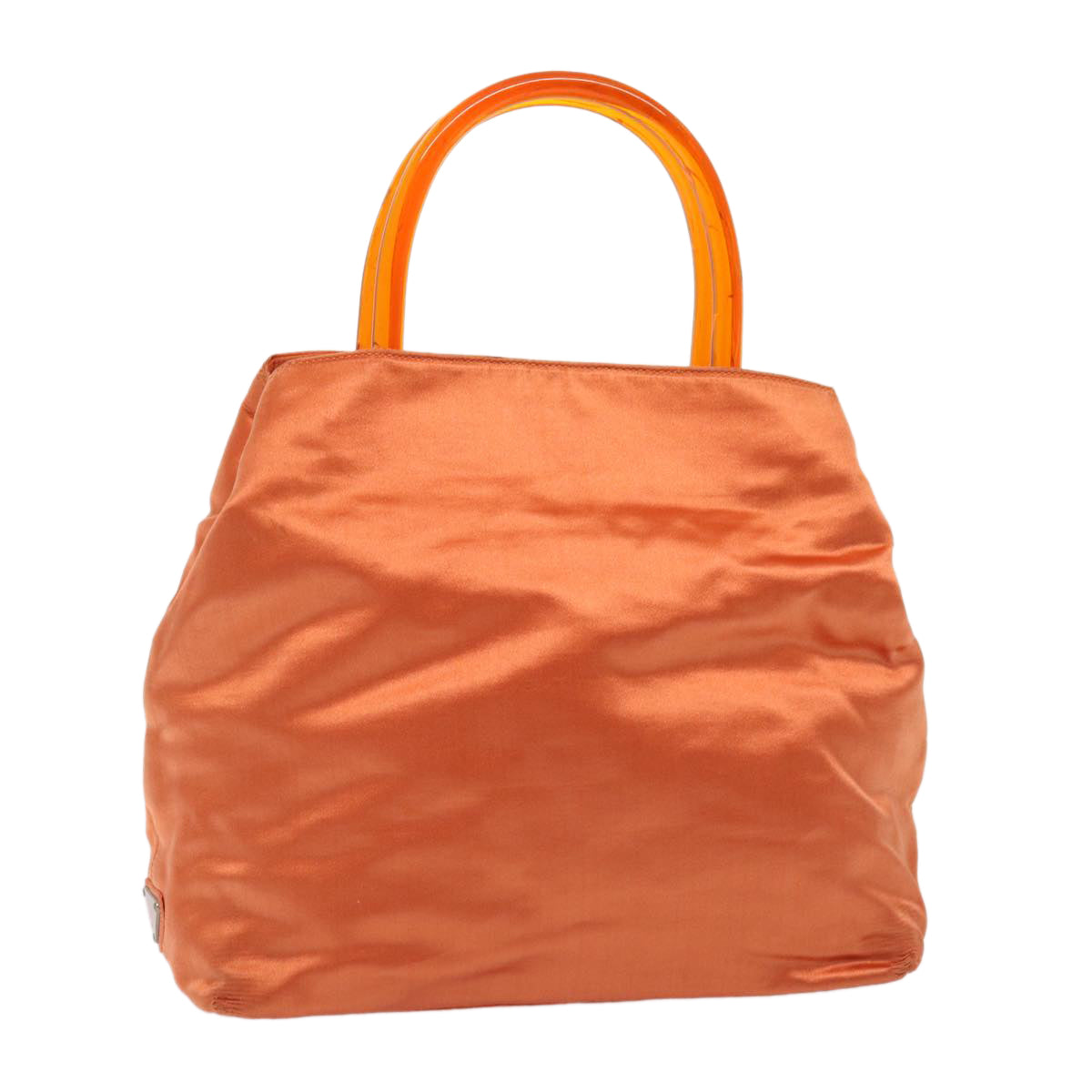 Luxury Prada Hand Bag Satin Orange  bs16432
