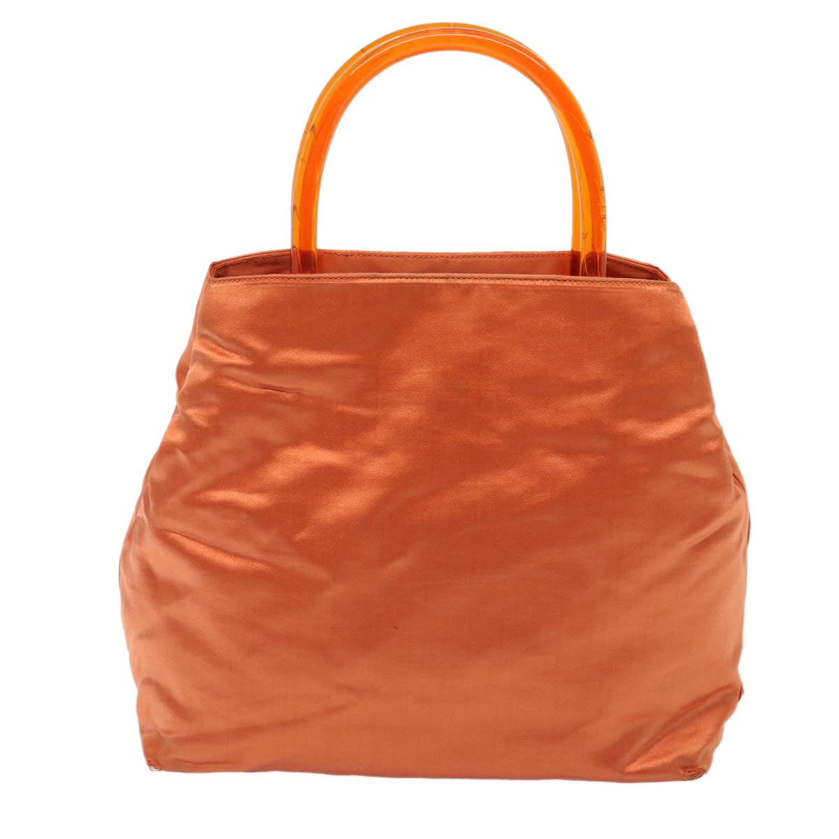 Luxury Prada Hand Bag Satin Orange  bs16432